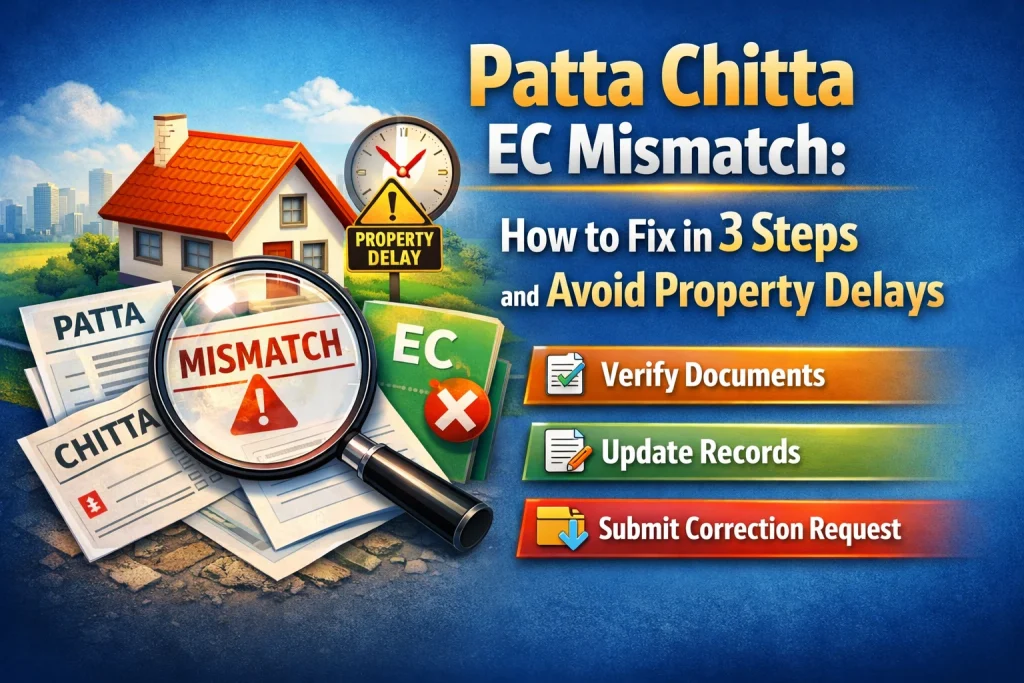patta chitta Ec mismatch,how to solve